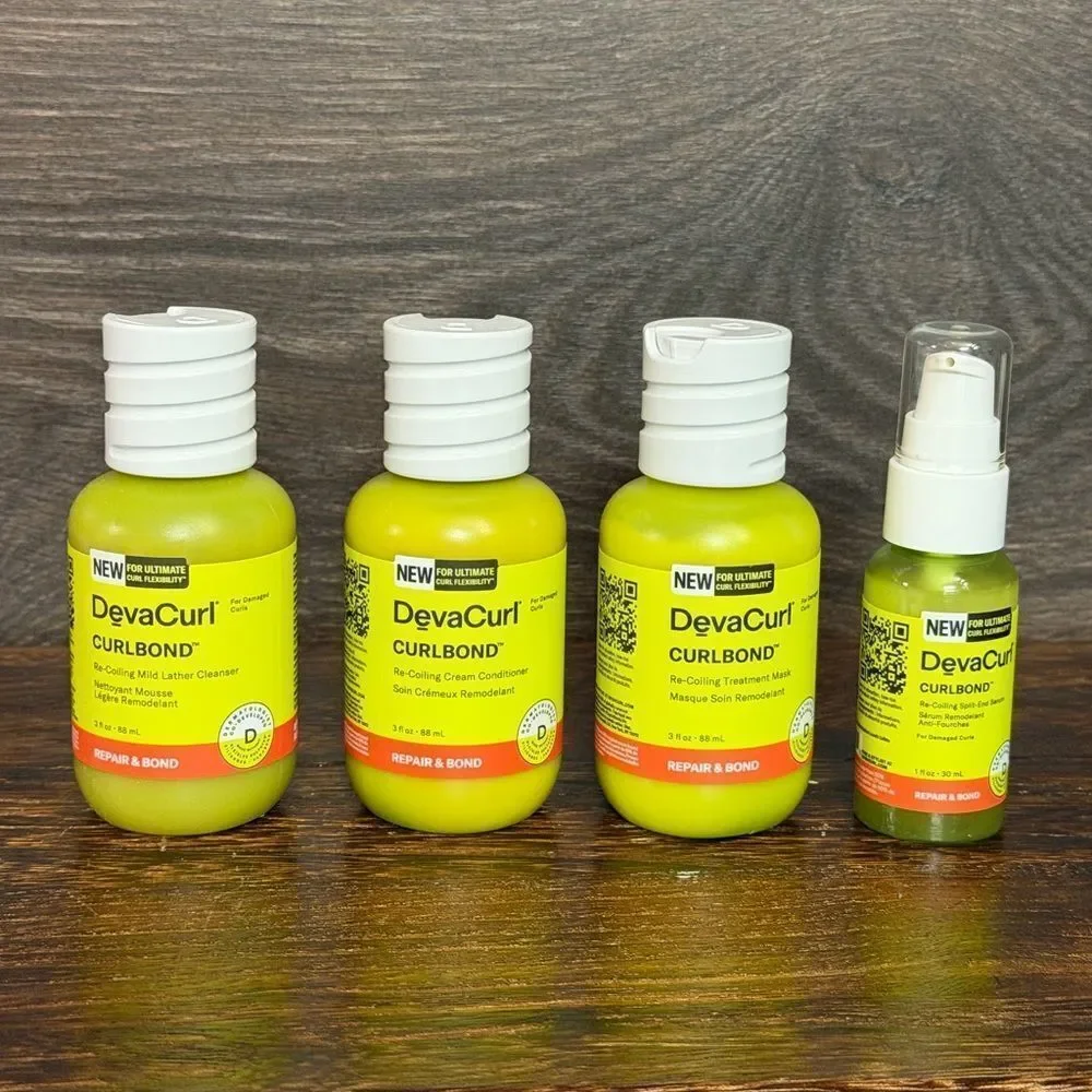 DevaCurl CurlBond Essential Repair Starter Kit Travel Size NEW. B